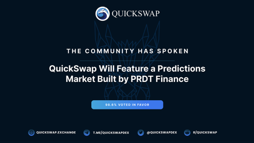 On June 3rd, 2022, the QuickSwap community voted in favor of introducing a predictions market built by PRDT Finance. We couldn’t be more…